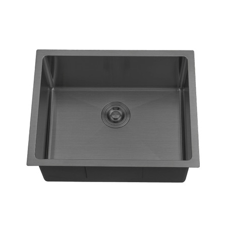BOANN UM2318-BLK Undermount Kitchen Single Bowl Sink - 23 x 18 -  BLK