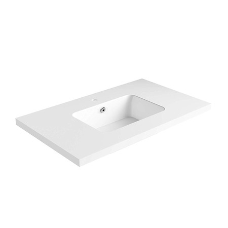 Dyconn Faucet 37 Inch Solid Surface Vanity Top