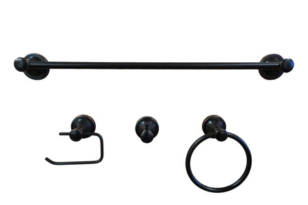 Dyconn Faucet BLN4SET24-ORB London Series Bathroom Set, Oil Rubbed Bronze, 4 Piece
