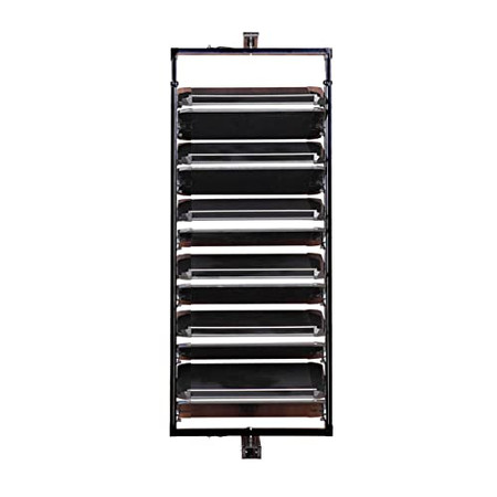 360 degree rotating shoe rack for any tall or short cabinet deeper than 15" (12 Layers, Black Gray)