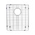 BOANN Stainless Steel Bottom Grid for 50/50 UM3219D & UMR3219D Sinks (BNG3642H)