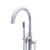Dyconn Faucet BTF43-BN JOG Free Standing Tub Filler Faucet with Hand Shower, Brushed Nickel
