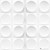 Luxorware 3D Wall Panel Pack of 12 Tiles 32 sqf CE Certified White PVC Panel For TV Walls/Bedroom/Living room (LW3D827)