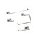 BOANN Avalon Series T304 Stainless Steel Bathroom Accessory Set, 4 Piece