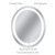 Dyconn Faucet Edison Tri-Color Oval Round Wall Mounted Backlit LED Bathroom Vanity Mirror with Touch ON/OFF Dimmer & Anti-Fog Function (30"W X 36"H)