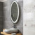 Dyconn Faucet Edison Tri-Color Oval Round Wall Mounted Backlit LED Bathroom Vanity Mirror with Touch ON/OFF Dimmer & Anti-Fog Function (30"W X 36"H)
