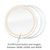 Dyconn Faucet Edison Round Tri-Color Wall Mounted Backlit LED Bathroom Vanity Mirror with Touch ON/OFF Dimmer & Anti-Fog Function (24" Diameter)