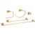 Vienna Series Gold Bathroom 5 Piece Accessory Set