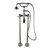 Dyconn Faucet BTF03A-BN Ontario Freestanding Tub Filler Faucet with Hand Shower, Brushed Nickel