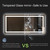Vanity Trident LED Mirror with Touch ON/OFF Dimmer & Fog Free Function 60"X28"