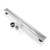 BOANN 32 Inch 304 Stainless Steel Rectangular Linear Shower Floor Drain in Brush Nickel