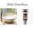 Dyconn Faucet PUDOF2-GD Bathroom/Vessel Sink Pop-Up Drain with Overflow, Gold