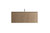 VSE Wall Mount Floating Bath Vanity in White with White countertop
