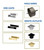 Lauxes Aluminum Infinity Shower Drain Cut-to-Fit Adjustable Drain with End Caps and Base Flange Kit with Line Insert