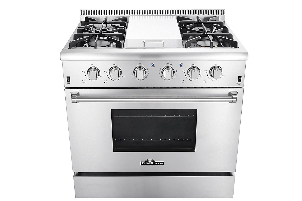 U.S. Range U36-G36S Natural Gas 36 Range with Manual Griddle Top and  Cabinet Base - 54,000 BTU - Yahoo Shopping