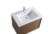 VSF Freestanding Bath Vanity in White with White Sintered Stone Top