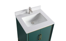 VSD Freestanding Bath Vanity with White Cultured Marble Top