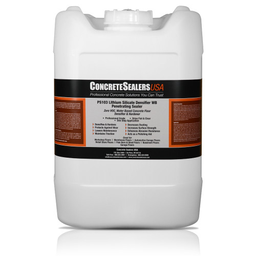 PS103 Lithium Silicate Densifier WB Penetrating Sealer (5 gal.) PS103 Lithium Silicate Densifier WB Penetrating Sealer (5 gal.)