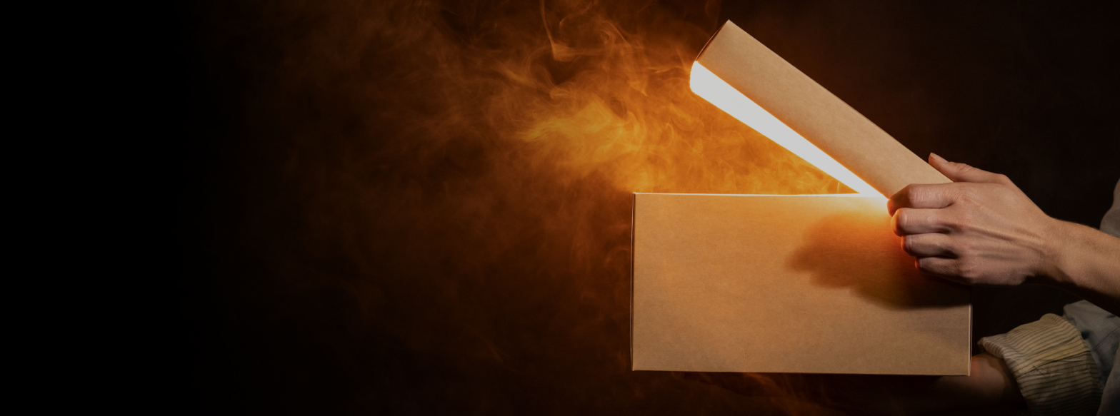 Mystery whiskey case angled shot of the bottle