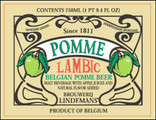 Lindemans Pomme Lambic (Belgium) 25oz