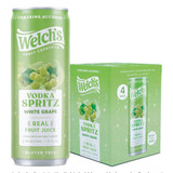 Welch's Craft Cocktails Vodka Spritz White Grape Ready-To-Drink 4-Pack 12oz Cans