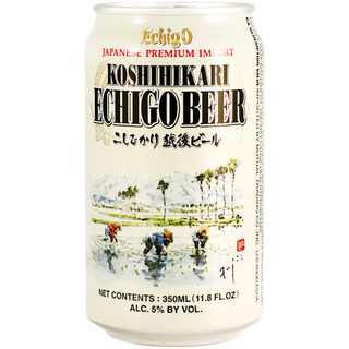 Echigo Koshihikari Japanese Beer 350ml 6 Pack Cans