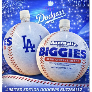 BuzzBallz Biggies Dodgers Edition Berry Cherry Limeade Cocktail 1.75L