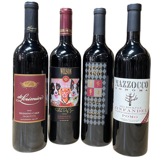 Sonoma Zinfandel & Primitivo Winemaker Collection - 4 Bottle Combo Pack