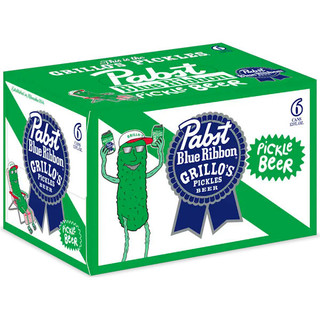 Pabst Blue Ribbon x Grillo's Pickle Beer 12oz 6 Pack Cans