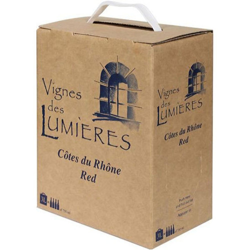 Vignes des Lumieres Cotes du Rhone Rouge Bag in a Box 3L