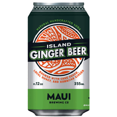 Maui Island Ginger Beer Soda 12oz 4-Pack