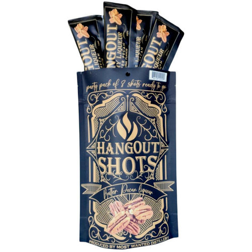 50ml Mini Hangout Shots Butter Pecan Liqueur 8 Pack