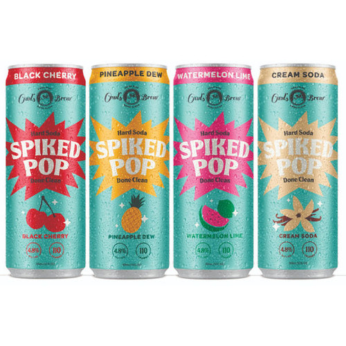 Owl's Brew Spiked Pop Hard Soda Ready To Drink Variety 12-Pack 12oz Cans