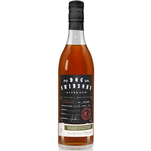 Doc Swinson's Alter Ego Solera Straight Rye Whiskey 750ml