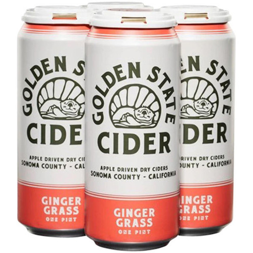 Golden State Gingergrass Hard Cider 16oz 4 Pack Cans