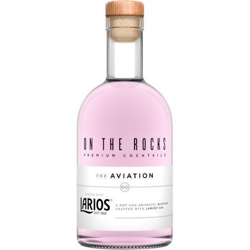 On The Rocks Larios Gin The Aviation Ready-To-Drink Cocktail 375ml