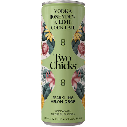 Two Chicks Sparkling Melon Drop Ready To Drink Cocktail 12oz 4 Pack Cans