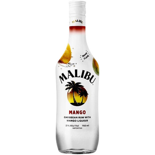 Malibu Mango Flavored Rum 750ml