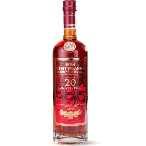 Ron Centenario Fundacion 20 Aniversario Costa Rican Rum 750ml