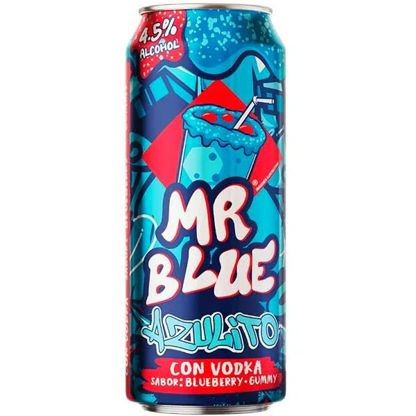 Mr. Blue Azulito Vodka Blueberry Gummy Ready To Drink Cocktail