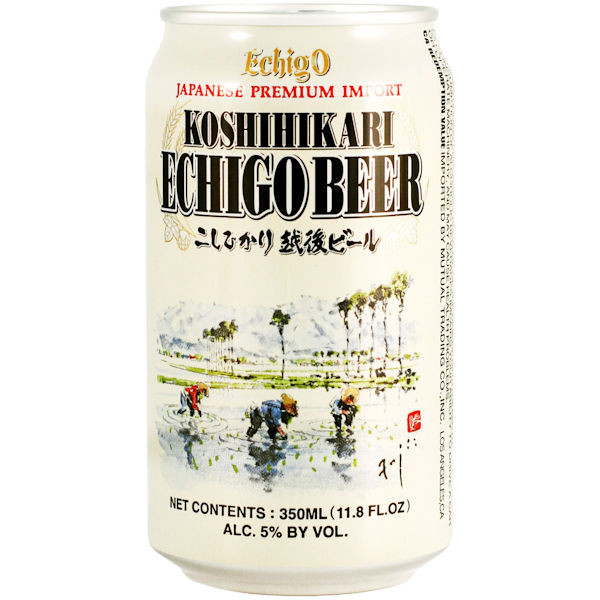 chiyori beer 作家 M サイズ Echigo Koshihikari Japanese Beer 350ml 6 Pack Cans | ShopWineDirect