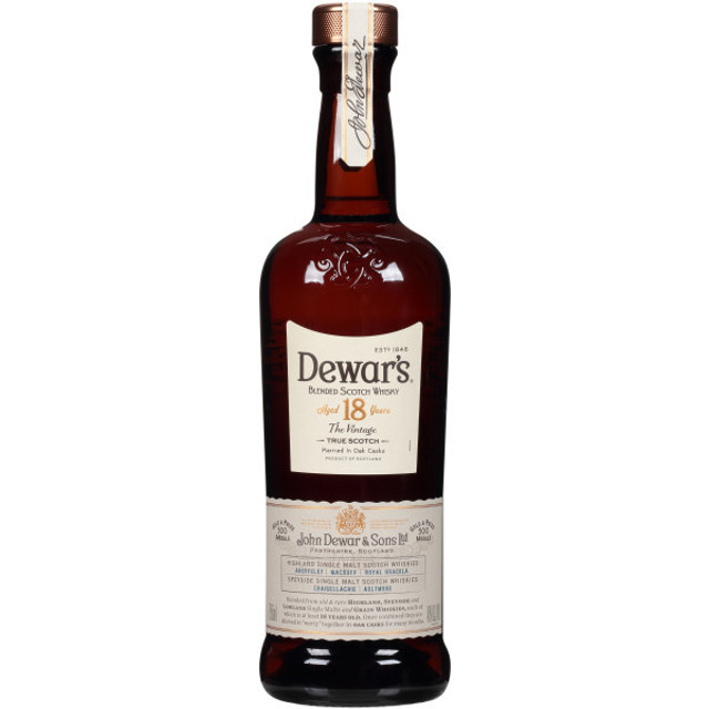 Dewar's 18 Year Old Blended Scotch Whisky 750ml | Liquorama