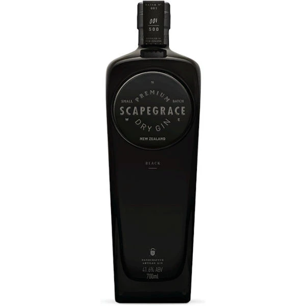 Scapegrace Black New Zealand Dry Gin 750ml | ShopWineDirect
