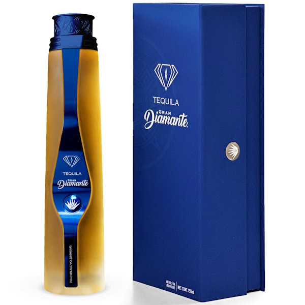 1800 ダイヤモンドカットデザインの750ml(むひさん) Gran Diamante Extra Anejo Tequila 750ml | ShopWineDirect