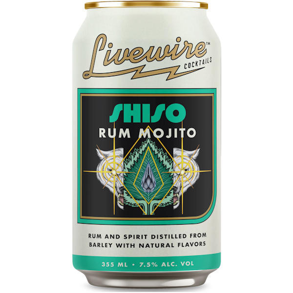 Livewire Shiso Rum Mojito Cocktail 12oz 4 Pack Cans | ShopWineDirect