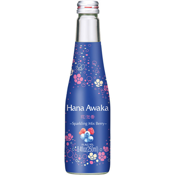 【２本】WAKAYA Kece99ドリンク 2本セット Ozeki Hana Awaka Sparkling Mixed Berry Sake 250ml