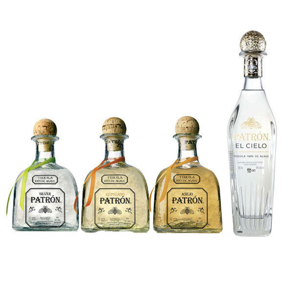 PATrón テキーラ４本セット 750ml Patron 4-Bottle Bundle - El Cielo + Silver, Reposado & A  ejo