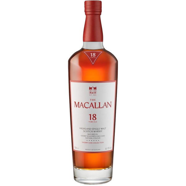 The Macallan 18 Year Old Sherry Cask Highland Single Malt Scotch 750ml