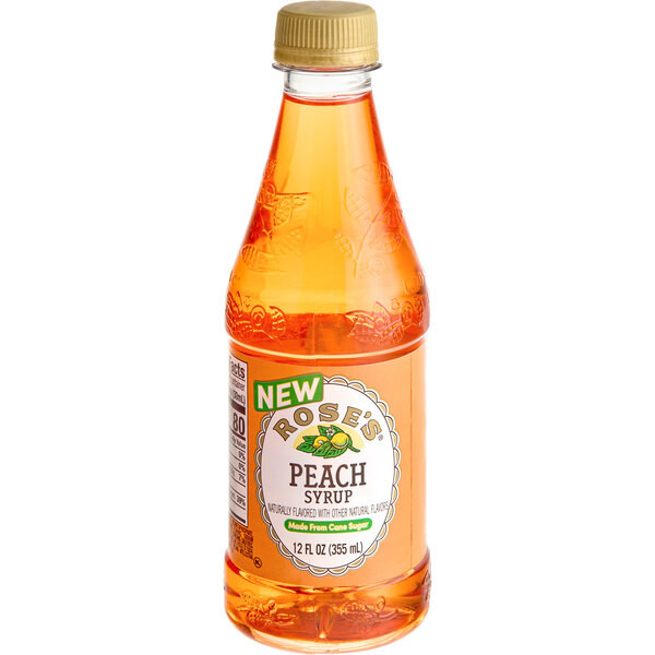 Rose's Peach Syrup 12oz