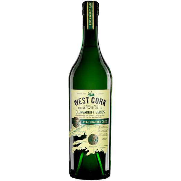 West Cork Glengarriff Peat Charred Cask Single Malt Irish Whiskey
